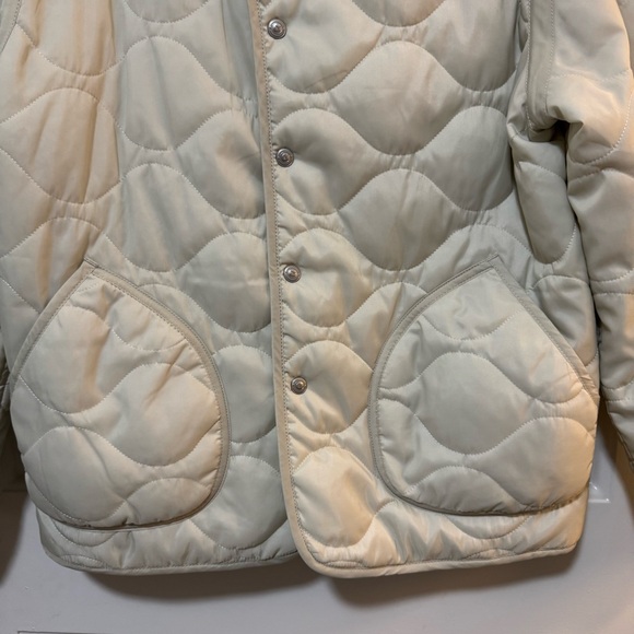 45R 45RPM Beige Nylon Quilted Jacket Size 1 - Picture 4 of 11